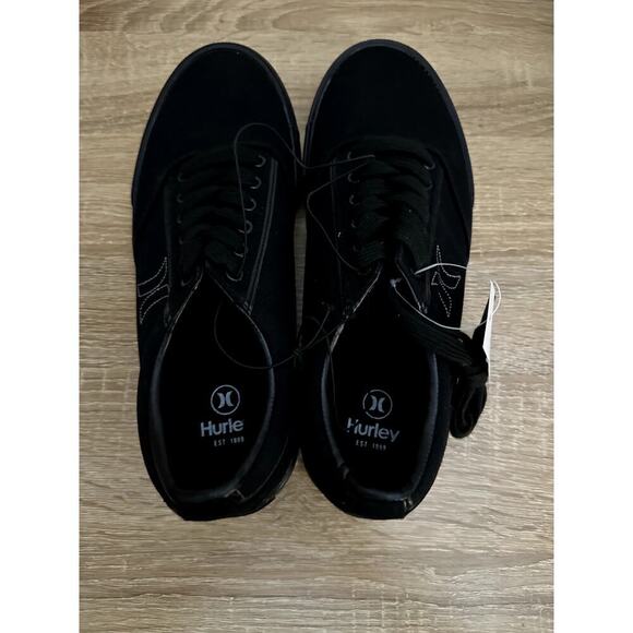 Hurley Men's Arlo Lace Canvas Sneaker Shoes size 9 Black - Picture 5 of 7